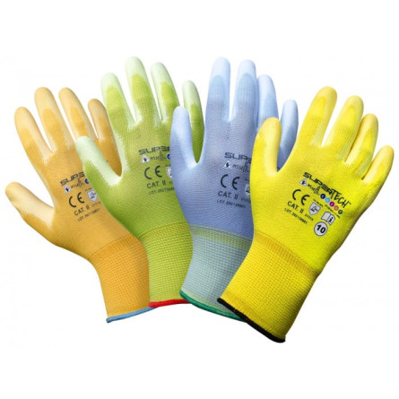 WORKLINK Rękawice robocze z dzianiny nylonowej SupertTech™ Multicolor