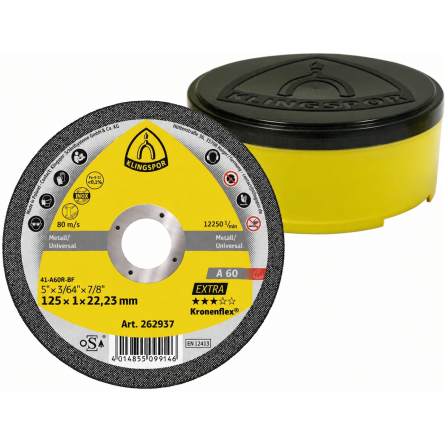 KLINGSPOR Tarcze do cięcia metalu 125x1x22 A 60 EXTRA (30 szt.)