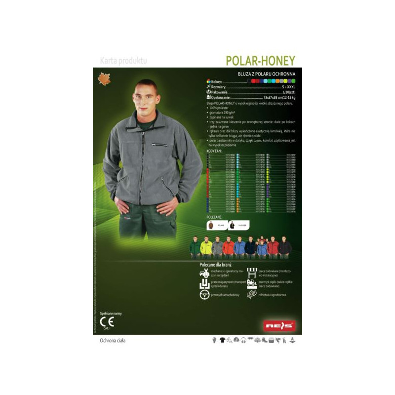 Bluza polarowa POLAR-HONEY S