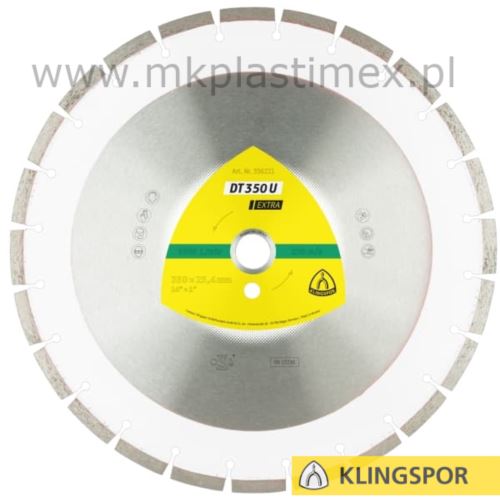 Tarcze diamentowe do cięcia betonu 350x3x20 mm, Klingspor DT 350 U Extra